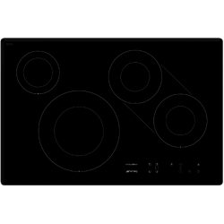 Smeg SI3842B 77cm Touch Control Induction Hob  with Angled Edge Glass in Black Glass